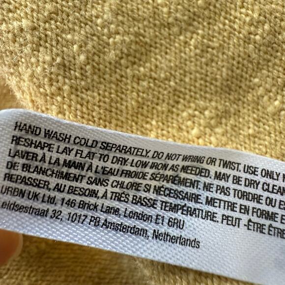 Free People romper knit cotton linen elastic waist boho summer stretchy Small - Picture 10 of 10